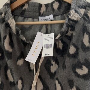 Gilli Charcoal and Ivory Patterned Sleepwear bottoms